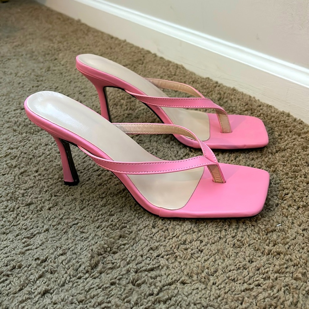 Pink Strappy-Mini Heel